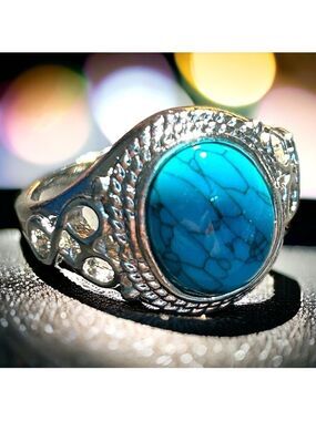 🎉Host Pick!!🎉 Bohemian Turquoise Silver Tone Ring